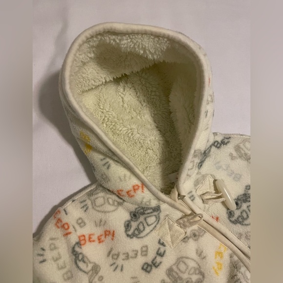 Baby Winter Hooded Romper Fleece Snowsuit Joe Fresh Cream Unisex 6-12 months - Picture 8 of 9